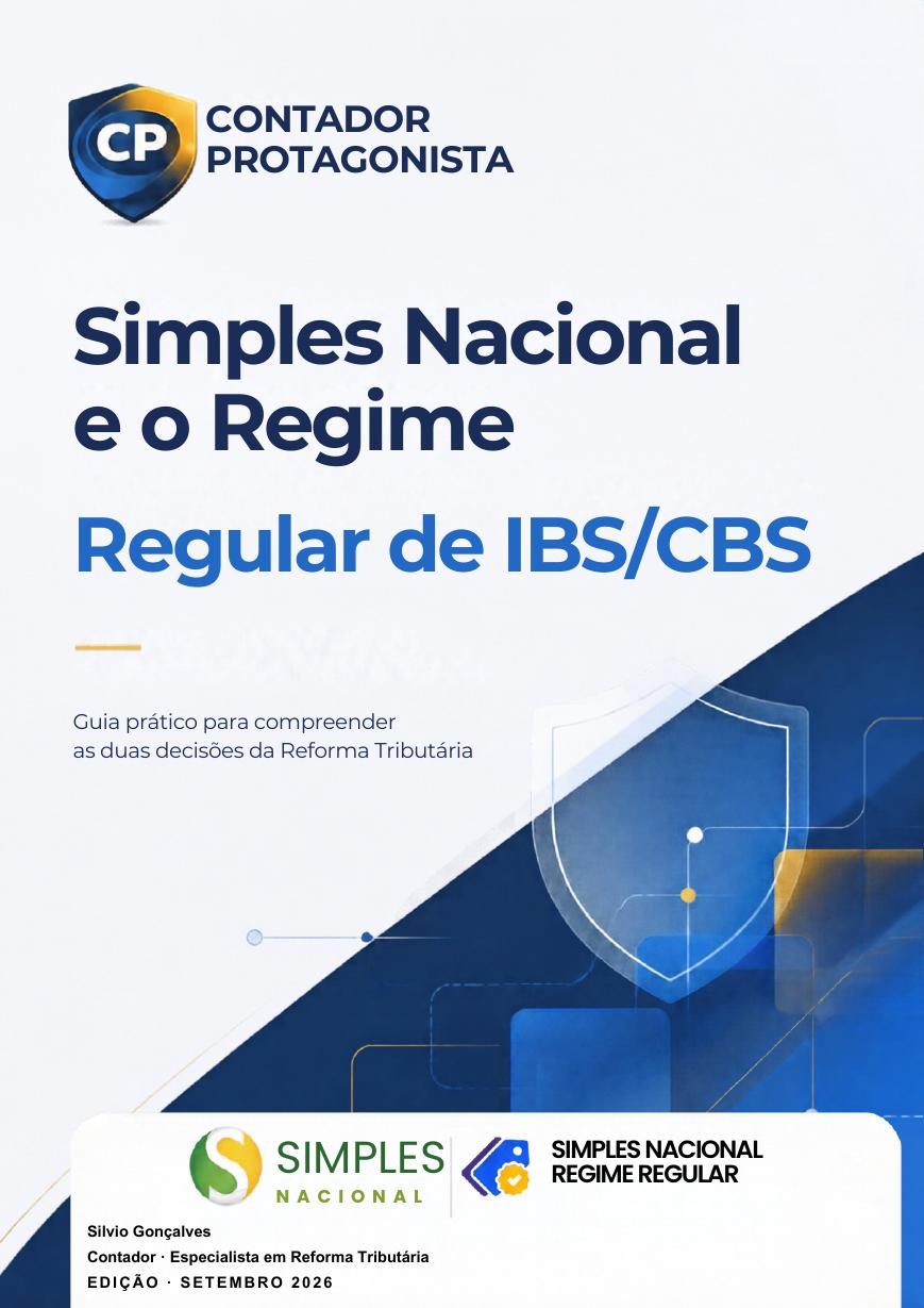 Capa do Guia Simples Nacional e Regime Regular de IBS/CBS
